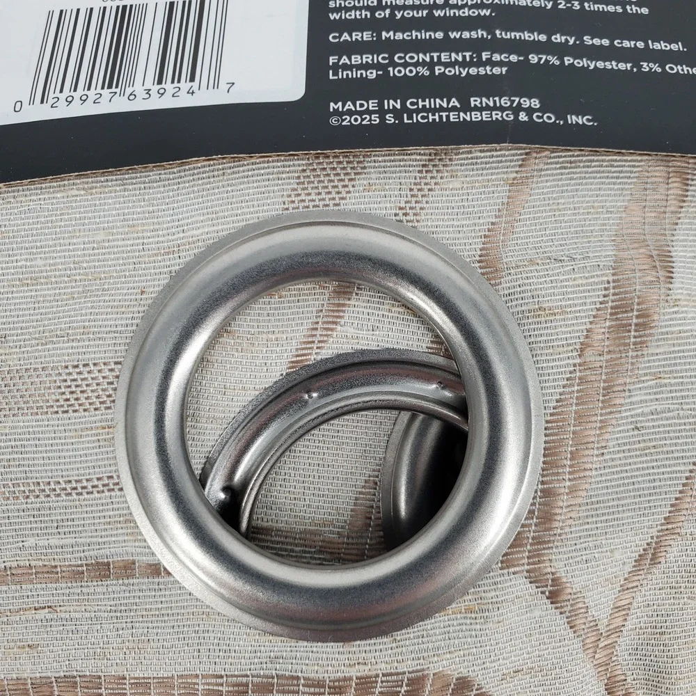 Sun Zero Brevick‎ Taupe 100% Total Blackout Grommet Window Panel 40x63 1 Panel